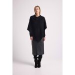 Cape poncho femme zarina en cachemire noir Cape poncho femme zarina en cachemire noir