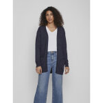 Cardigan col fendu bleu en viscose daisy