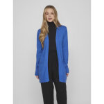 Cardigan col fendu bleu en viscose hattie