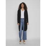 Cardigan col fendu poignets ctels noir en viscose