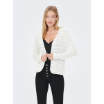 Cardigans col rond manches longues blanc en coton