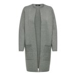 Cardigan col rond col rond vert vivi