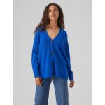 Cardigan � �paules tombantes - bleu