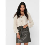Cardigans en maille col en v manches longues beige hazel
