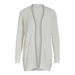 Cardigan en maille poignets ctels col en v fern blanc