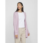 Cardigan manches longues en viscose ril violet iris