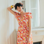 La caressante robe longue collection capsule 3 suisses x naf naf