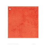 Carr� �ponge en coton uni avec oeillet, rooibos 50x50cm