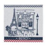Carr eponge en jacquard de coton, authentique bistrot blanc