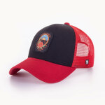 Casquette motif - rouge / noir