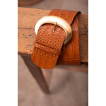 Ceinture beyer camel en cuir