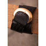 Ceinture beyer noire en cuir