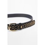 Ceinture en cuir manol noir bree