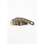 Ceinture en cuir study kaki sara Ceinture en cuir study kaki sara