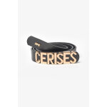 Ceinture en cuir tally noir