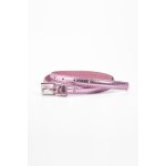 Ceinture fine en cuir stylo rose pax