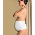 Ceinture de grossesse blanc - cache coeur en coton