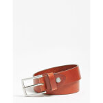 Ceinture homme en cuir marron cognac