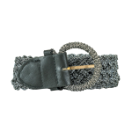Ceinture lurex  fermoir rond vert