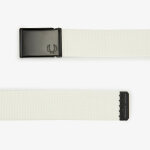Ceinture à sangle logotypé - blanche écru Ceinture à sangle logotypé - blanche écru