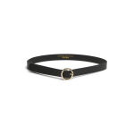 Ceinture synthtique noir louise