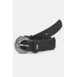 Ceinture tadla noir en cuir leah