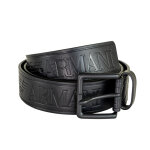 Ceinture - tongue belt noir en cuir