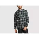 Cerisy shirt cotton bleu marine en coton
