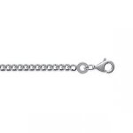 Chaine homme argent rhodi 2, 4 mm - w0y0w0