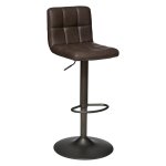 Chaise de bar ajustable ?delek? vintage marron tonka Chaise de bar ajustable ?delek? vintage marron tonka