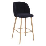 Chaise de bar celeste imitation chne encre