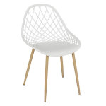 Chaise de jardin croisillons blanc
