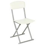 Chaise pliante simili cuir beige Chaise pliante simili cuir beige