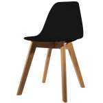 Chaise scandinave coque noire orkney