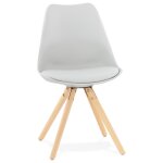 Chaise scandinave 'gouja' grise