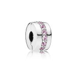 Charm clip rang�e scintillante rose pandora moments