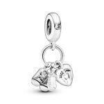 Charm pendant biberon et chaussures bb pandora moments