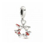 Charm pendant disney x pandora baiser mickey & minnie - argent