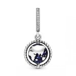 Charm pendant globe pivotant pandora moments