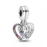 Charm pendant multicolore sparable c?urs et pices de puzzle de l?amiti