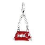 Charms et perles so charm - ch0403 - argent - charm sac  main