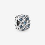 Charm scintillant bleu incolore pandora timeless