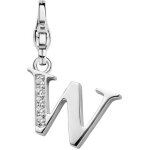 Charm ti sento 8366lw - charm lettre w ti sento bijoux