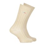 Chaussettes mi - hautes homme fil d'ecosse fait en france eminence beige
