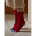 Chaussettes yvette cherry rouge 39 / 41