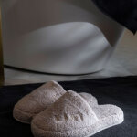 Chaussons cosy sand beige en coton