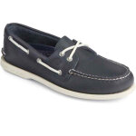 Chaussures bateau pour homme a / o 2 - eye leather - cuir bleu