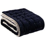 Chemin de lit uni elise cobalt 90 x 240