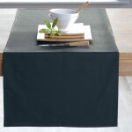 Chemin de table chem. lona - gris anthracite