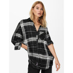 Chemise à boutons noire en viscose Chemise à boutons noire en viscose
